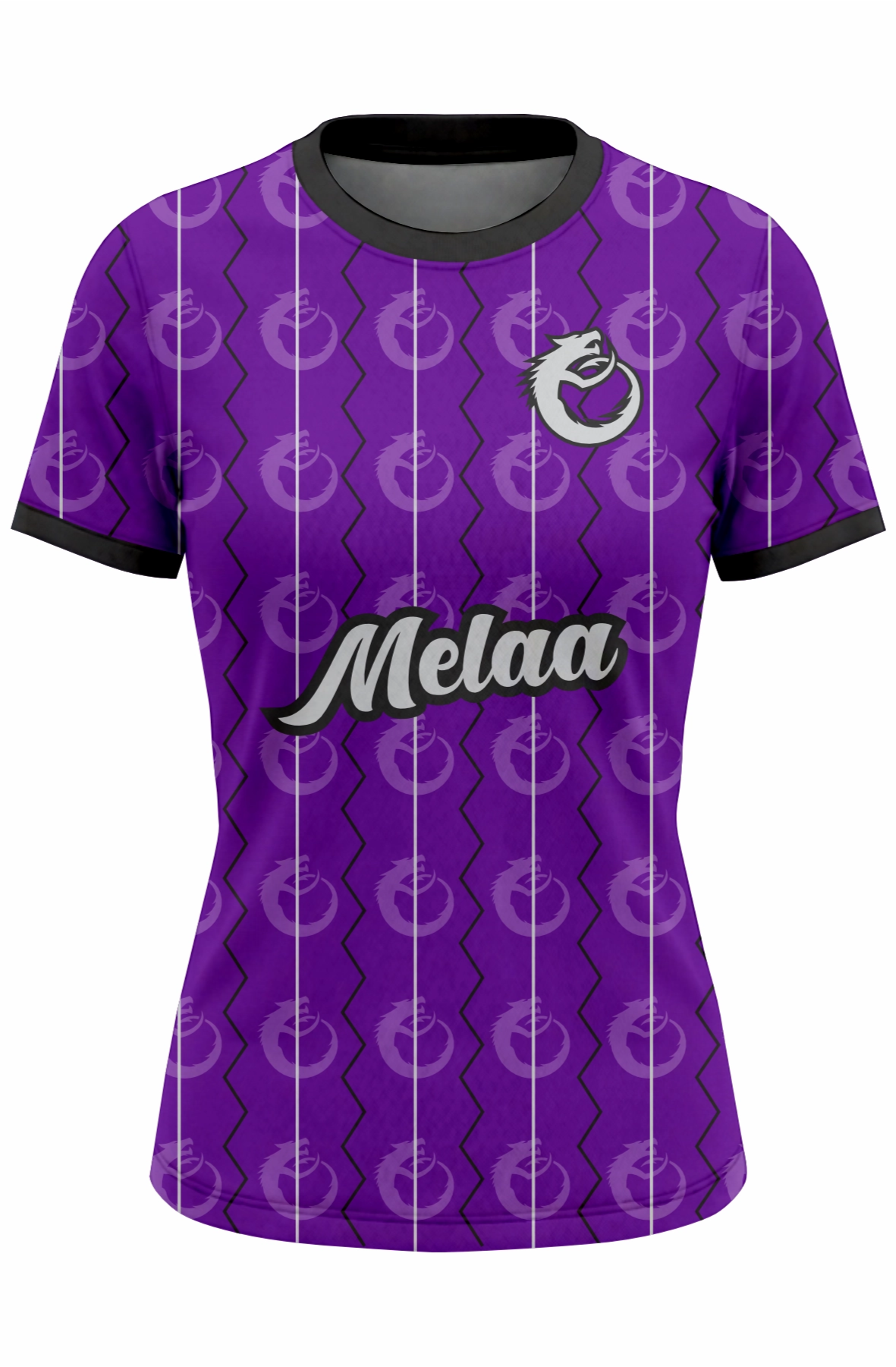 Football Shirt. Design: Stripe (Womens / Girls cut)