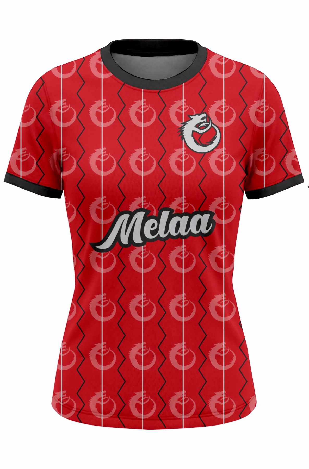 Football Shirt. Design: Stripe (Womens / Girls cut)